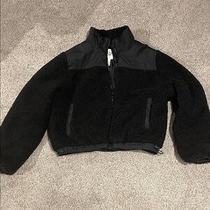 Burly Sherpa Black Fleece Jacket